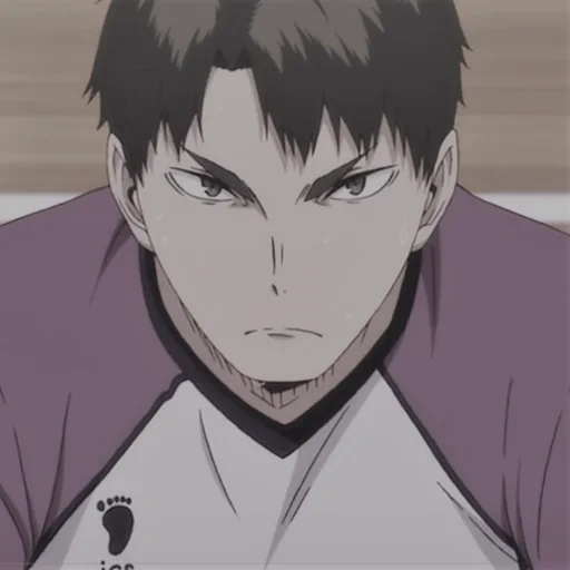 ushijima, anime volleyball, ushijima vakatoshi, academy of shiratorizava, volleyball anime vakatoshi