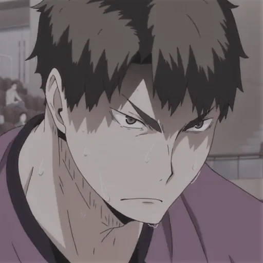 ushijima, vakatoshi, karakter anime, vakatoshi ushijima, karakter haikyuu