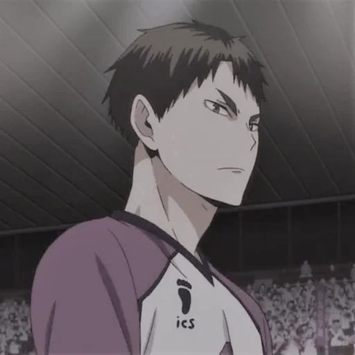 picture, ushijima, anime characters, vakatoshi ushijima, volleyball anime vakatoshi