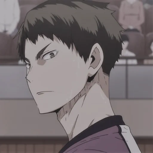 haikyuu, haikyu anime, anime characters, ushijima vakatoshi, haikyuu characters