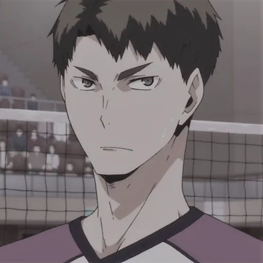 haïkyuu, volleyball anime, ushijima vakatoshi, personnages haïkyuu, shiratorizava de volley-ball d'anime