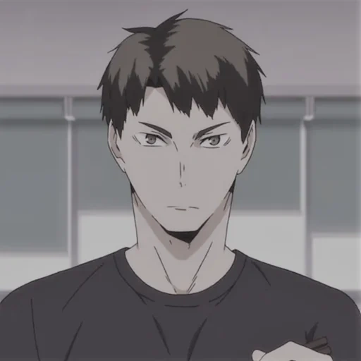 ushijima monarch, pallavolo ushijima, anime di pallavolo vakatoshi, personaggi di pallavolo anime, visigama vakatoshi sorride