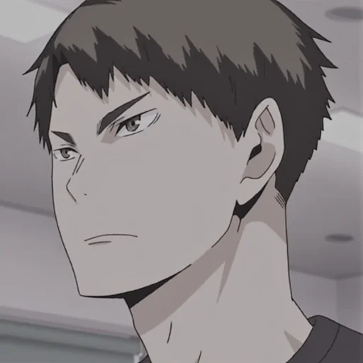 haikyuu, vakatoshi, vakatoshi ushijima, bola voli ushijima, momen voli anime