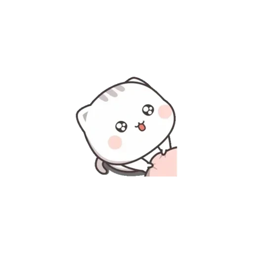mimi, kawaii, cute cats, cute drawings, kawaii cat white