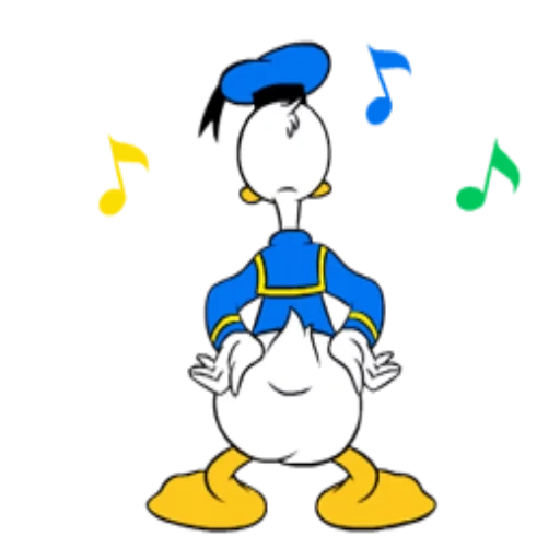 donald duck, le canard est drôle, dancing donald duck, donald duck bow, nephews de donald daka