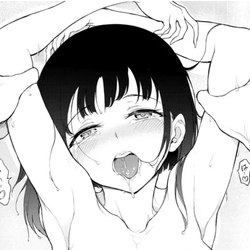 anime manga, anime cute, onoder kosaki manga, surprised anime's mouth