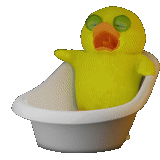 duckling, duck bath, duck cocktail, nla 08-dy-ds duckling, coquet bath with ducks