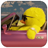 emoji, duck lalafanfan, plush yellow duckling