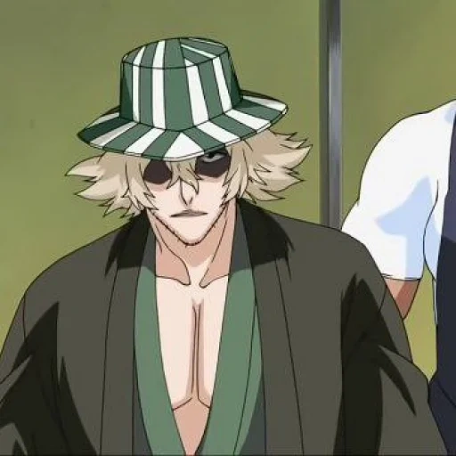 urahara philza, épisode blik 80, épisode blik 134, personnages d'anime, urahara kisuke capitaine