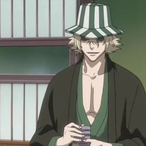 chatte urahara, urahara bankai, urahara kisuke, capitaine 12 du détachement de blich urahara