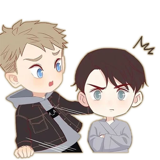 anime, anime ideen, anime charaktere, connor marcus chibi, chibi connor detroit