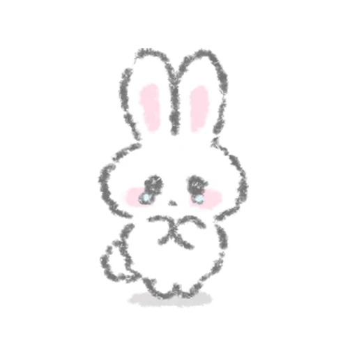 bunny, white bunny, bunny hello, bunny drawing