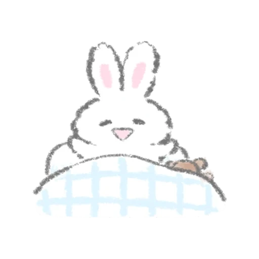 caro coniglio, disegno di coniglio, schizzo di coniglio, il coniglio è un disegno carino, conigli carini