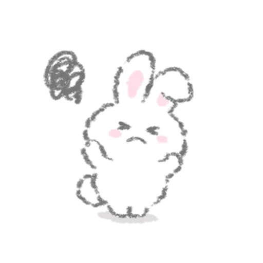 conejo, conejo, white bunny, pegatinas de conejito