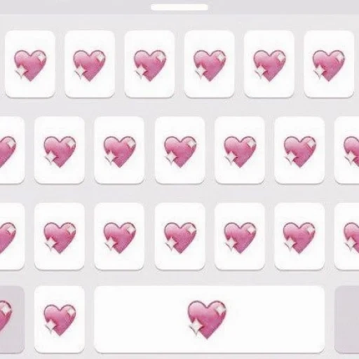 jantung, tangkapan layar, emoji paket hati, pesan yang indah, emoji huruf yang lucu