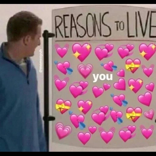 screenshot, love you so, hearts with hearts, wholesome memes love