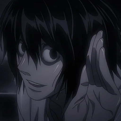 death note, anime characters, death note l, l death note, el note of death