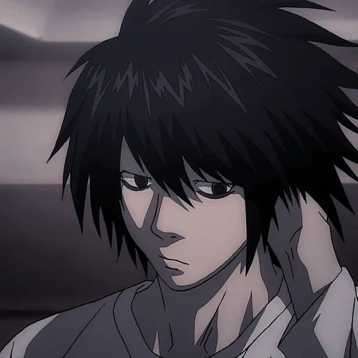 death note, death note l, l death note, l note of death face, ryuzaki death note