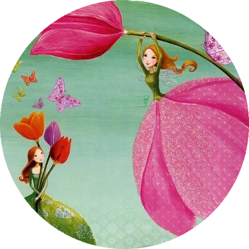 peri gambar, ilustrasi peri, ilustrasi ajaib, paperblanks yang menggembirakan musim semi, ilustrasi ajaib mila marquis