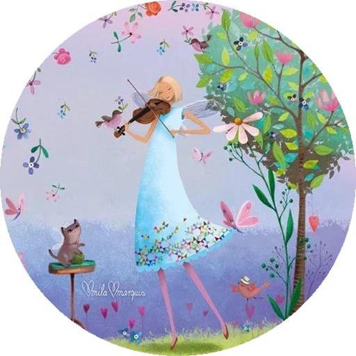 happiness, fairy painting, flower fairy, a magical illustration, beautiful painting of happiness canvas