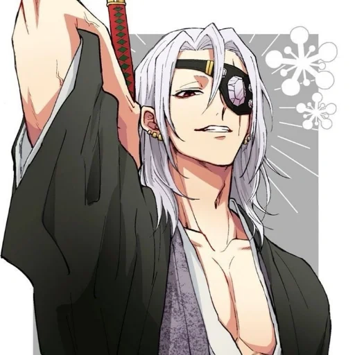 anime boy, tenggen wuzui, uzui tengen, anime charaktere, anime art guy