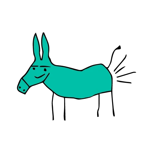 gato, un burro, burro, el animal de burro, mascotas