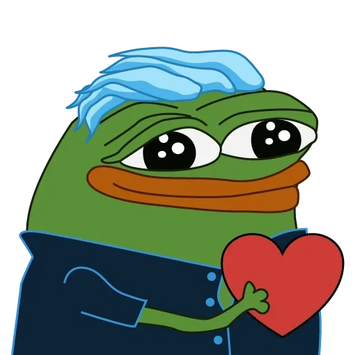 pepe, toad pepe, pepe felice, pepe pwgood, pepe con il cuore