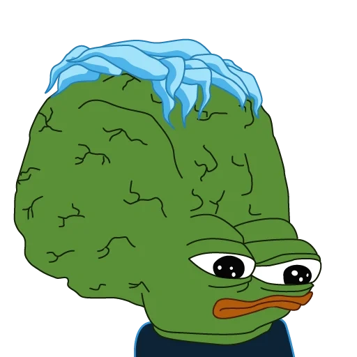 pepe, pepe sapo, cerebro pepe, pepe frog, big brain pepe