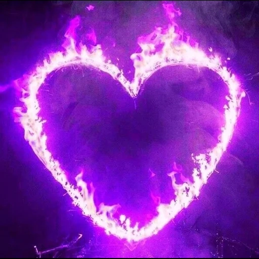 любовь, сердца, темнота, футаж сердце, сердце фиолетовое