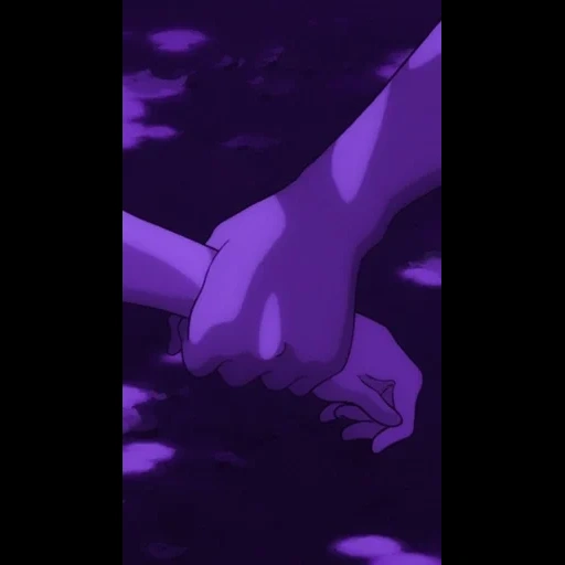 anime, человек, темнота, аниме клип, эстетика фиолетового цвета аниме