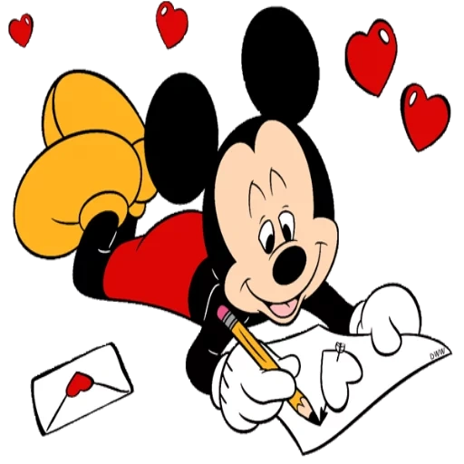mickey mouse, mickey mouse à x nim, croquis de mickey mouse, carnet mickey mouse, mickey mouse en amour