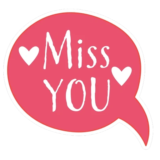 i miss you, i love you, inscription miss you, english version, postcard miss you