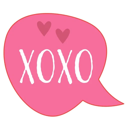 xoxo, amor, logotipo xoxo, adesivos xoxo