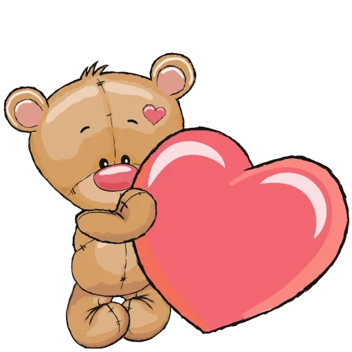 petit ours mignon, ours watsap, coeurs d'ours, modèle en forme de cœur d'ours, mignon petit ours en forme de coeur modèle