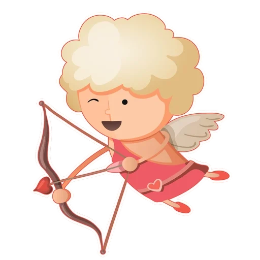 cupidon, cupidon cupidon, angel cupidon, modèle cupidon, cupidon sur fond blanc