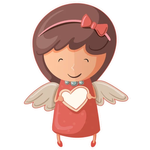 vector de ángel, ángel de dibujos animados, dibujo de un ángel, ilustración de una chica, vector de ángeles encantadores