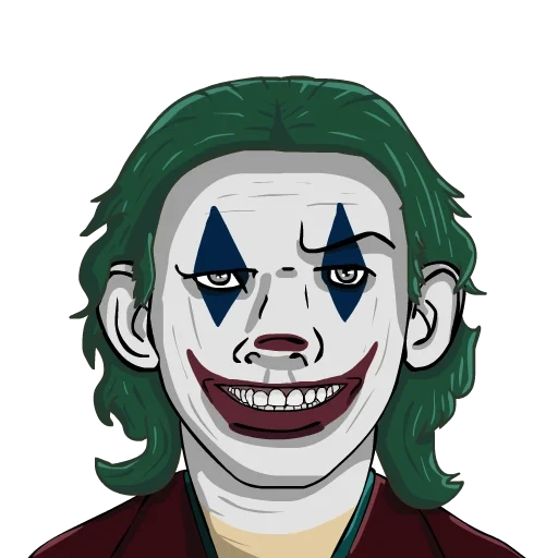 joker, the face of a clown, clown clown, portrait of a clown, joaquin phoenix a clown sketch
