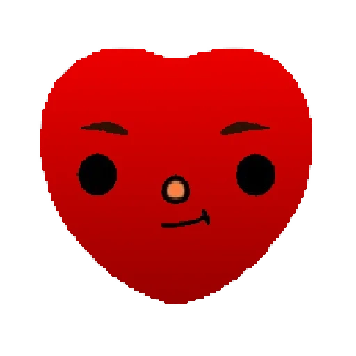 heart, kawaii's heart, smileik's heart, heart cartoon, heart face
