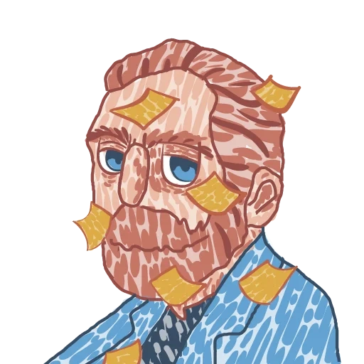 стикеры ван гог телеграм, стикер ван гог, van gogh stickers, ван гог стикеры телеграмм, винсент ван гог