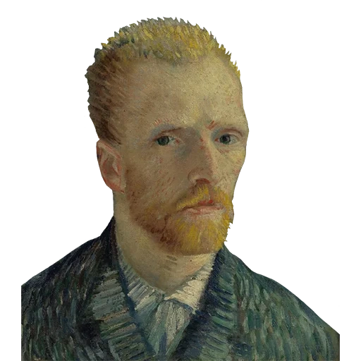 vincent van gogh, potret diri van gogh, potret diri vincent van gogh, potret diri van gogh didedikasikan untuk gauguin, potret diri vincent van gogh tanpa jenggot