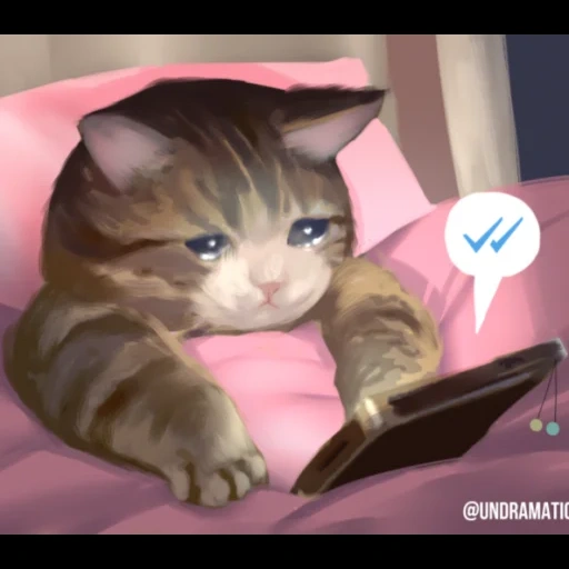 cats, cats, phoques, anime chat, joli chat de dessin animé