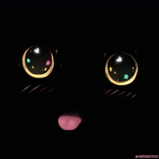 le tenebre, occhi di gatto, occhio di gatto nero, wink occhi di gatto, occhio di gatto su fondo nero