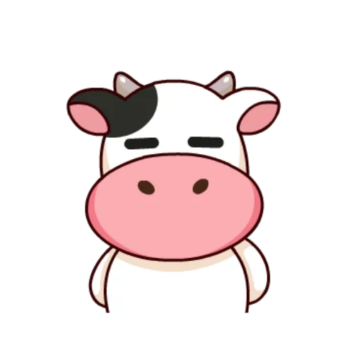 корова, милая корова, кавайные коровки, корова рисунок милый, корова милая рисунок
