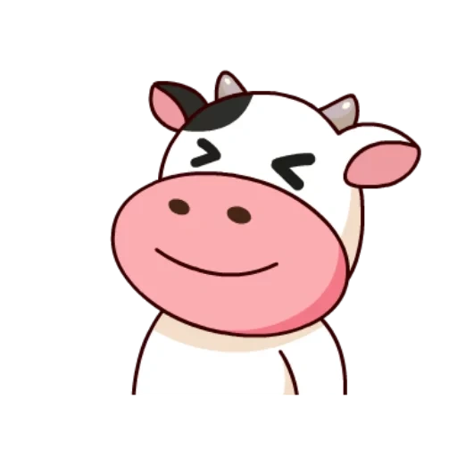 cow, sin-chan, kawaii cow, cow cute drawing