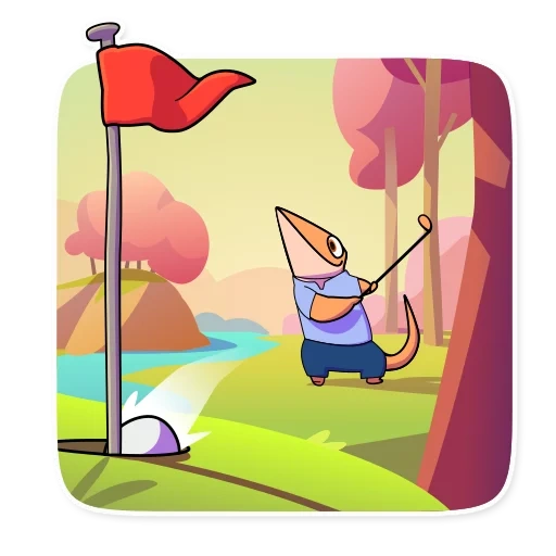 das spiel, pack, golf, wählen