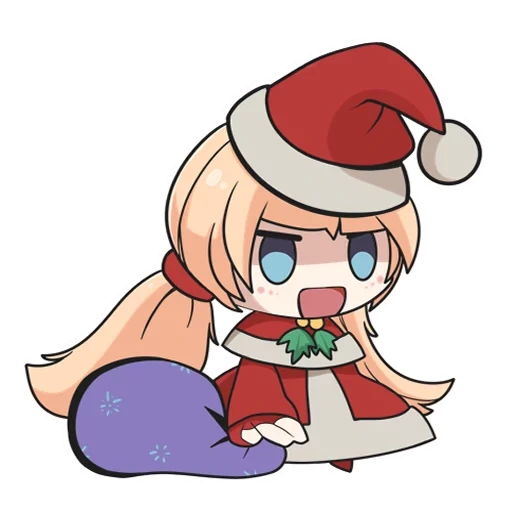 padoru amber, anime picture, padoru genshin, red cliff animation pictures, cartoon christmas red cliff