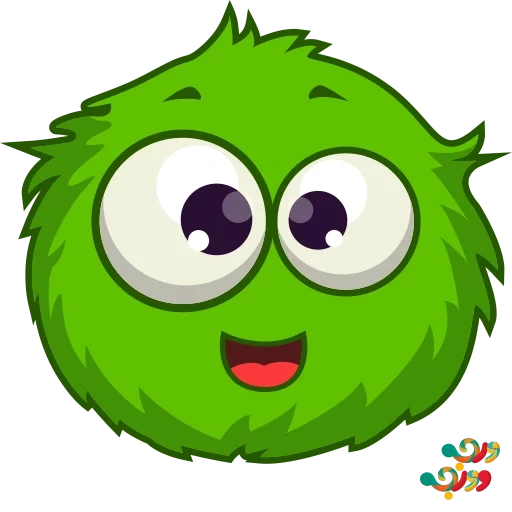 un giocattolo, mostro verde, rainbow puffle, mostro verde