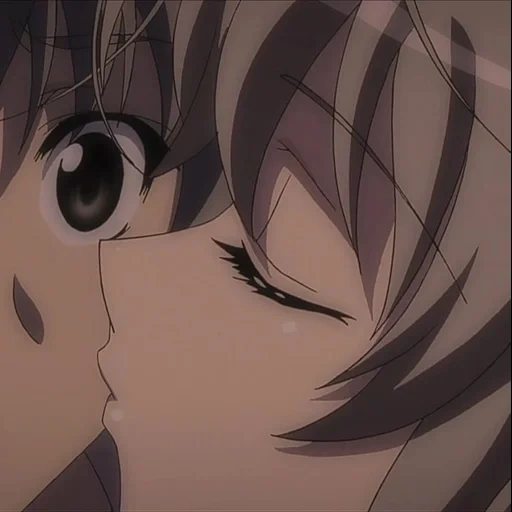 kiss of anime, yosuga no sora, anime sora haru, anime yosuga no sora kiss, anime kiss of the heaven