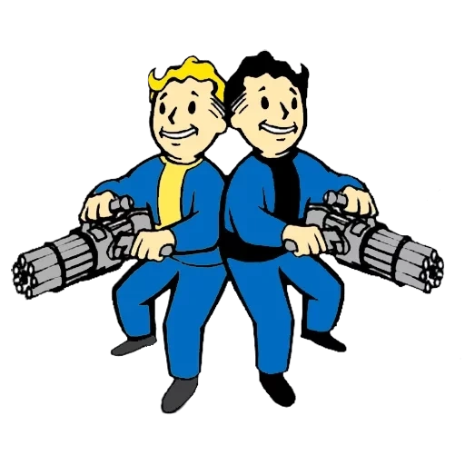 the fallout, fallout 3, von follott, freddie fredd, vault boy aufkleber