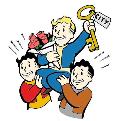 fallout, vault boy, fallout vault, vault boy sticker